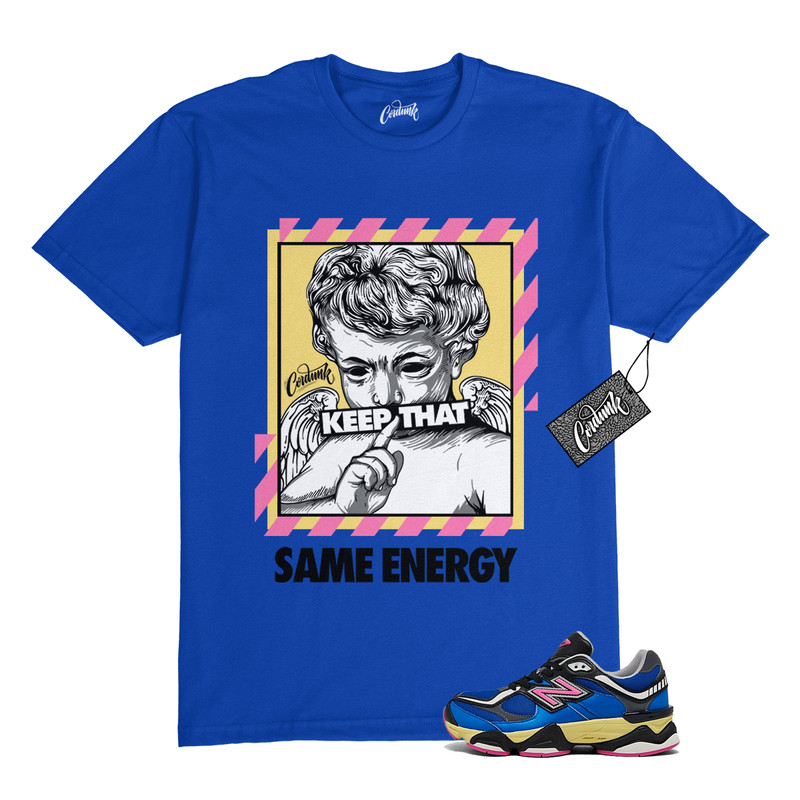 9060 Blue Oasis Real Pink Black T Shirt to Match ENERGY