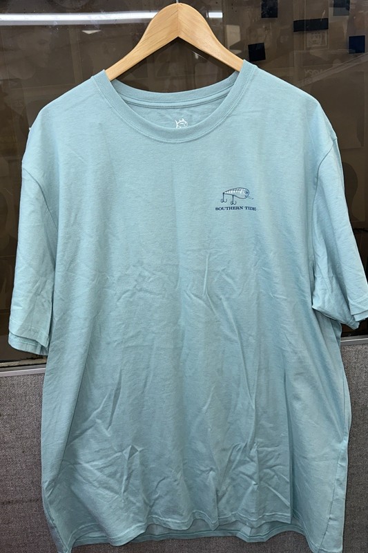 Southern Tide Mens 100% Cotton Aqua Breeze SS Lures T-Shirt XXL