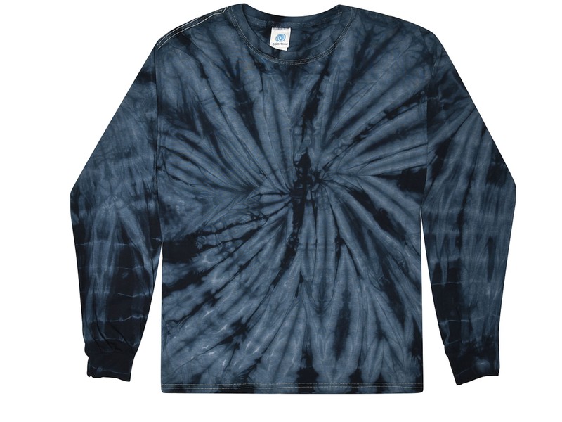 Tie Dye Long Sleeve Shirts Psychedelic Kids & Adult 100% Cotton Colortone gallery