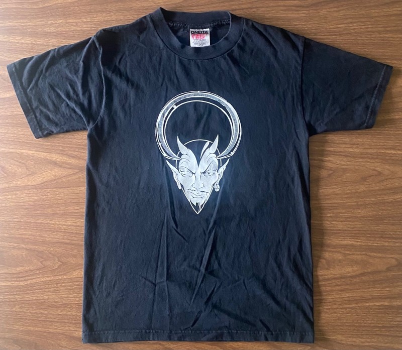Vintage 90s LUCKY DEVIL BODY PIERCING T-Shirt Seattle Grunge fashion RARE punk