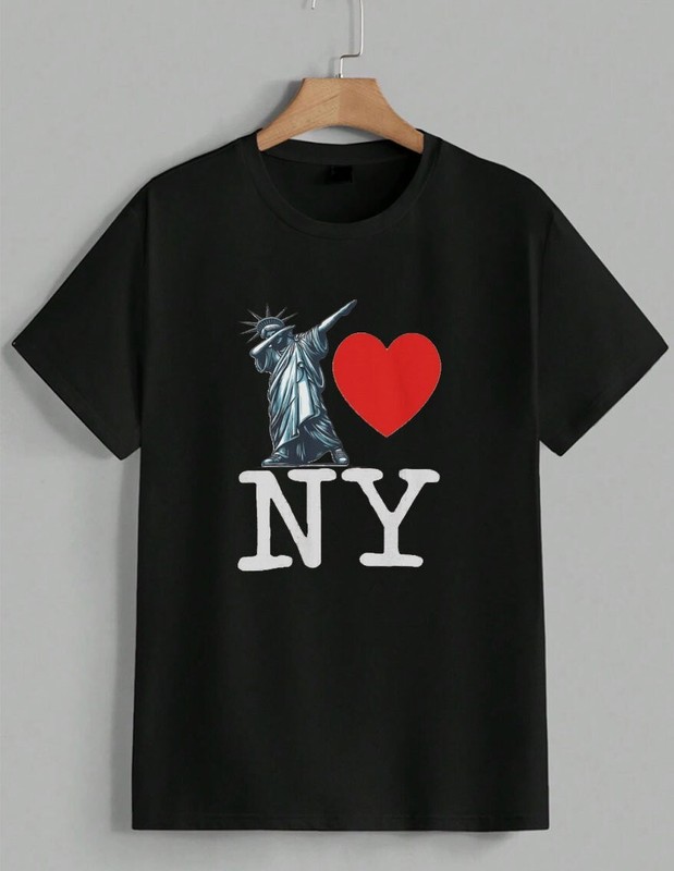 Statue Of Liberty Dabbing T-Shirt Funny I Love NY Travel Graphic Tee Unisex gallery
