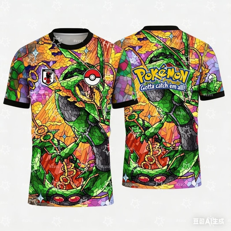 Pokemon Football T-Shirts Breathable Quick Dry Football Jerseys 3D Print gallery