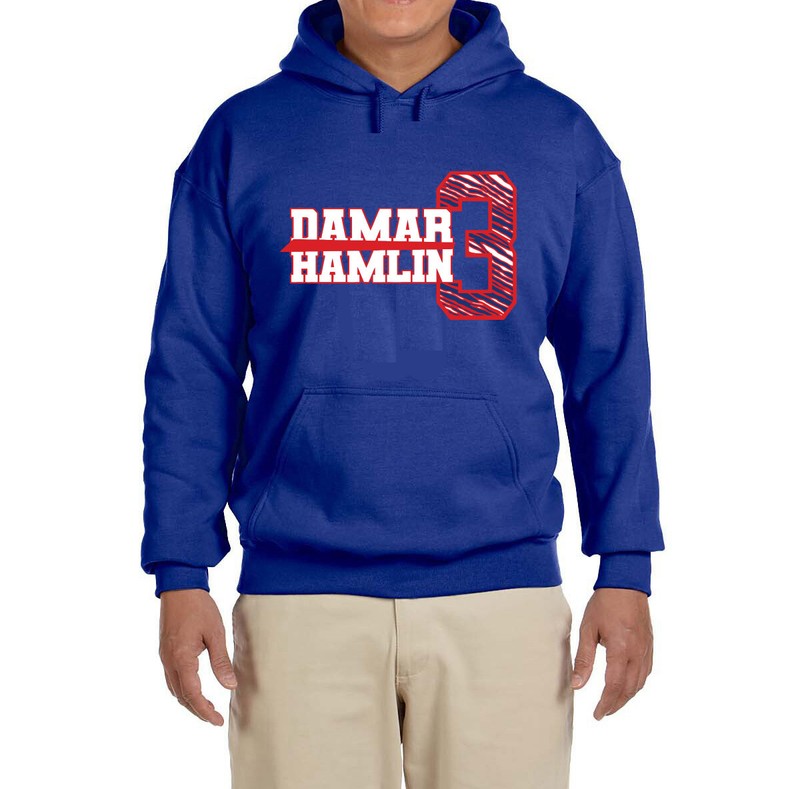 Buffalo Bills Damar Hamlin Logo Hooded sweatshirt