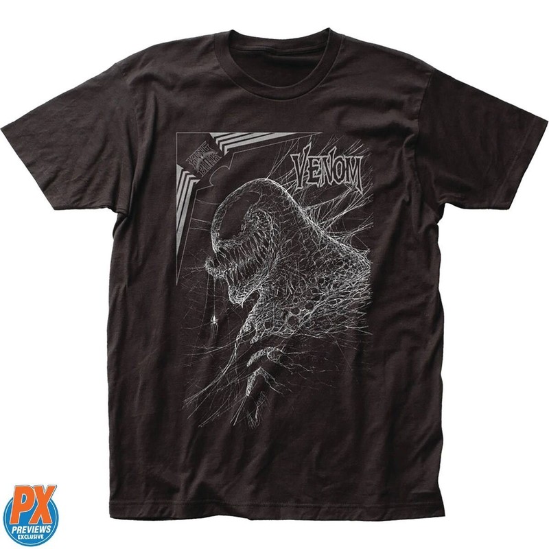 Marvel Previews Exclusive Venom Webhead Mens Black T-Shirt NEW