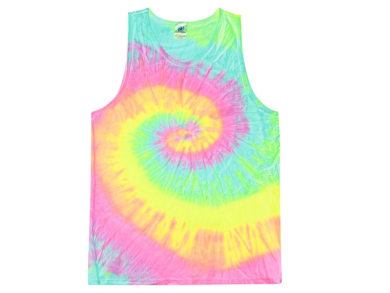 Multi-Color Tie Dye Tank Tops Sleeveless T-Shirts Adult S to XXXL Cotton gallery
