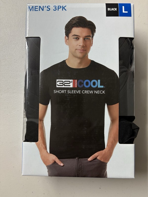 32º DEGREES 32 Degrees Men's Cool Tee | Black | Large gallery