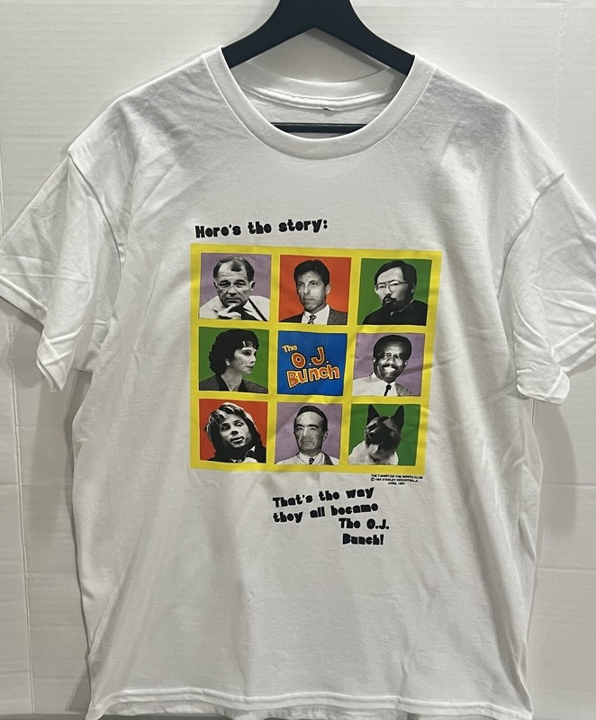 OJ Bunch T-Shirt Men Size L Vintage 1995 Stanley Desantis Design REPRINT Shirt
