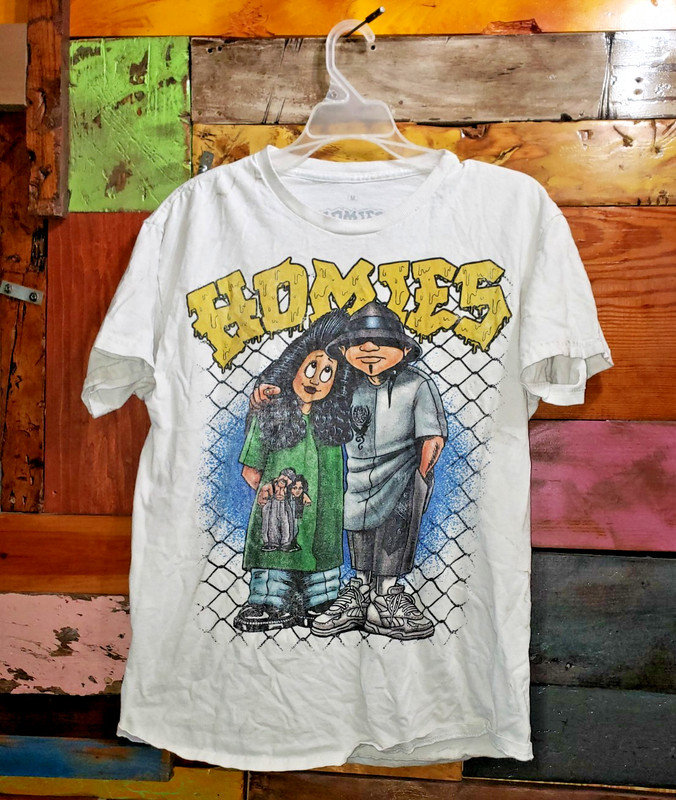 Homies Y2K Graphic T-Shirt Size Medium Mexicali Low Rider