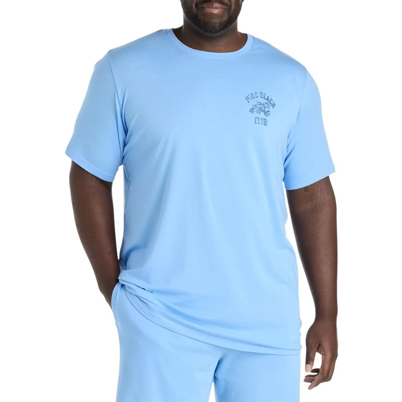 Polo Ralph Lauren Polo Beach Club Crew Neck Shirt Men's Size Medium Stretch Blue gallery