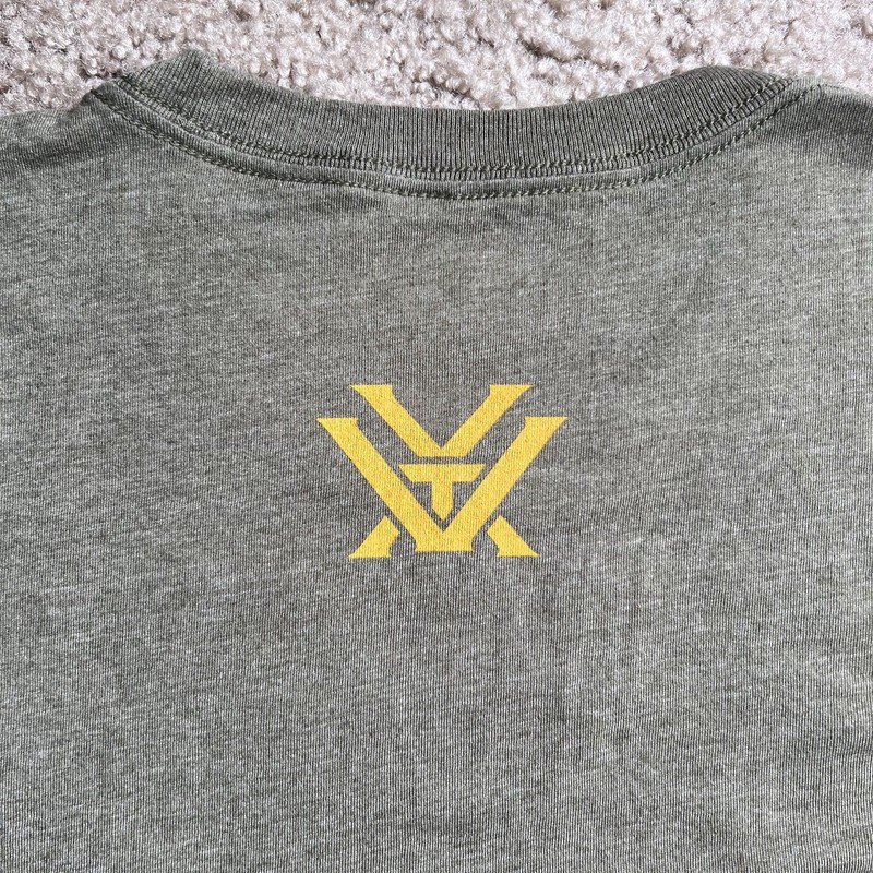 Vortex Optics Trigger Press Short Sleeve T-Shirt Men's Large Military Heather gallery