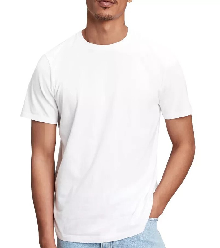 6 Pack BYC Men's 100% Cotton White Undershirts Crewneck T-Shirts MT98 gallery