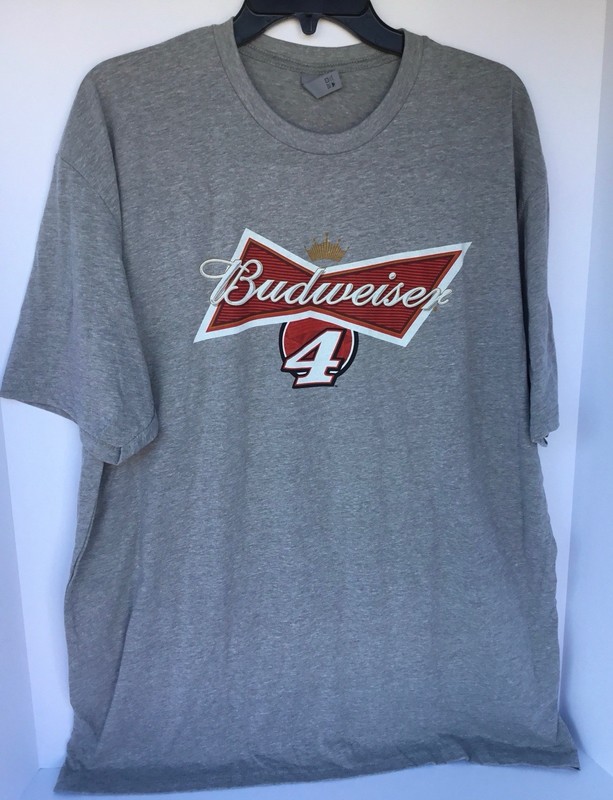 Budweiser T Shirt Grey With Logo By Next Level Apparel NWT Mens XXL gallery