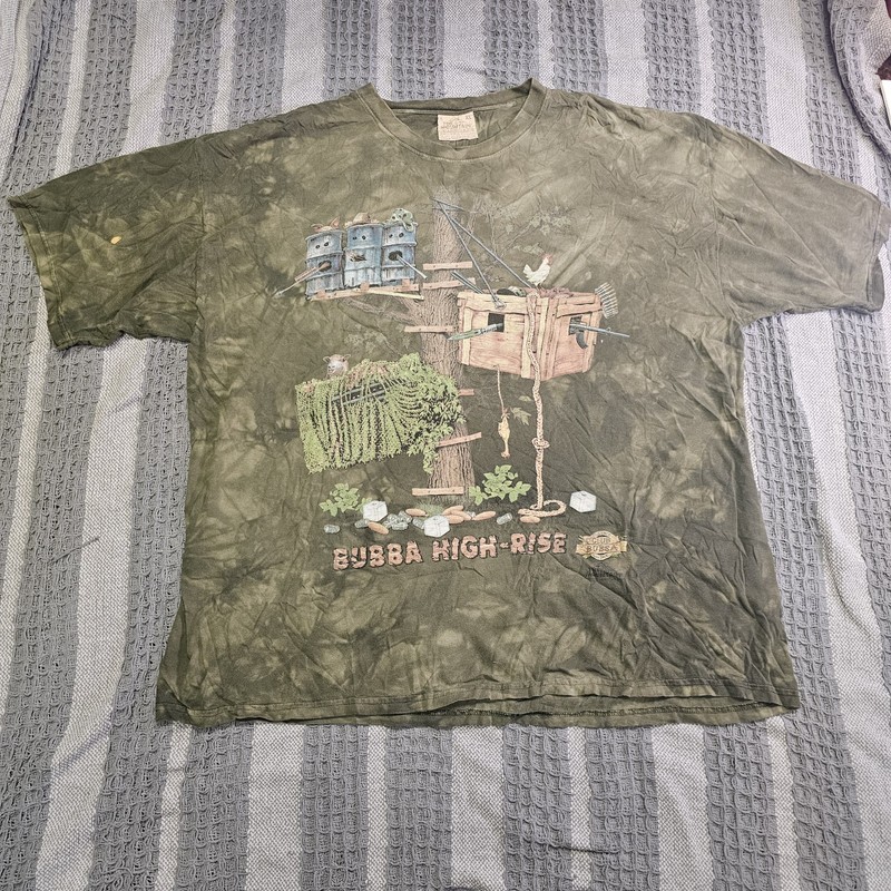 Vintage The Mountain Men’s XL Green Tie-Dye Bubba High-Rise Graphic Tee