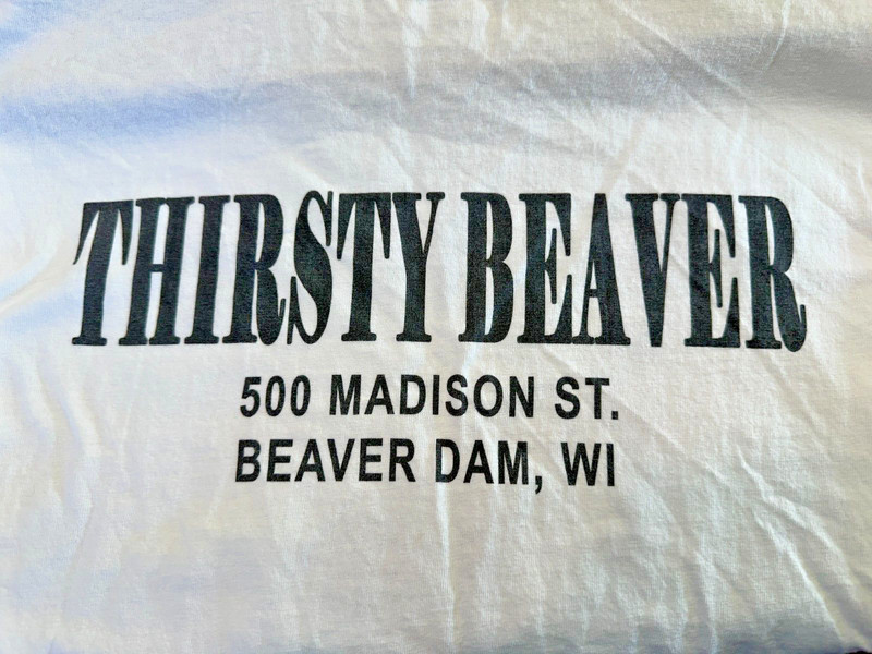 THE PINK BEAVER JOINS THE FIGHT ON CANCER T SHIRT TEE MEN 2XL SS THIRSTY BEAVER gallery