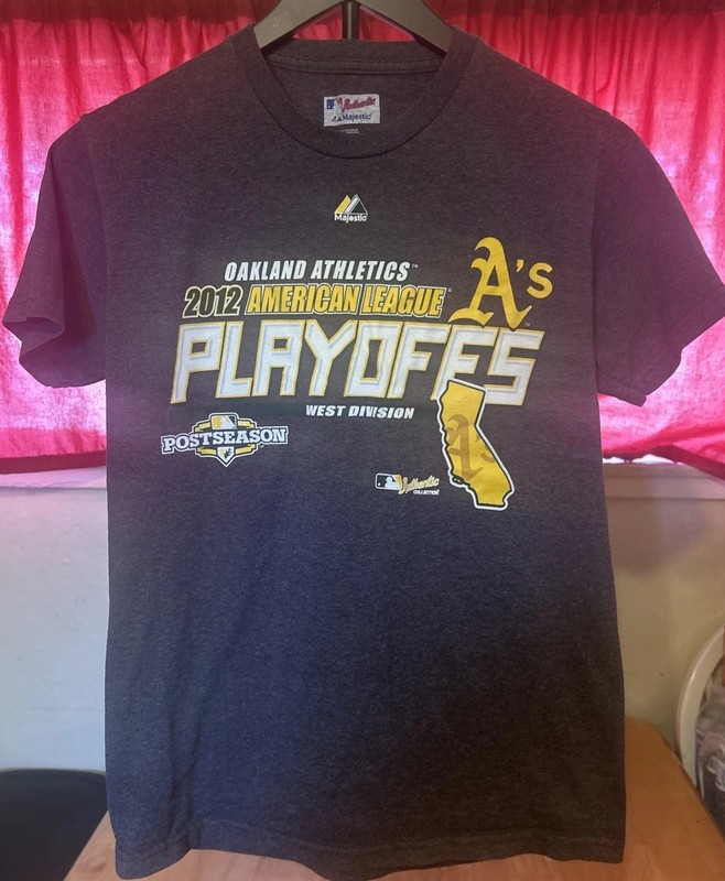 Oakland Athletics As 2012 AL West Champions Mens T Shirt Graphic Tee Size S
