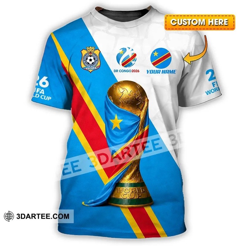 Custom Name Unisex Shirt – Custom Dr Congo World Cup 2026 Shirt