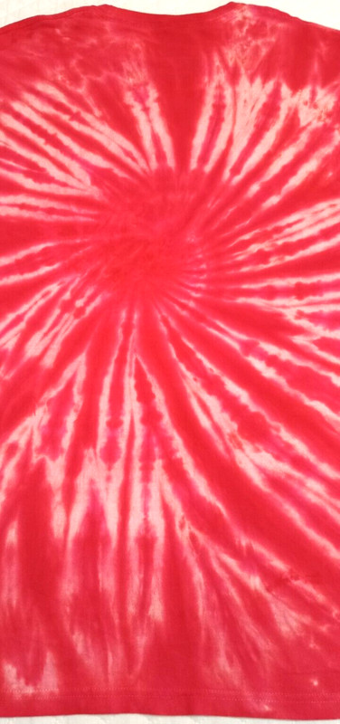Buc-ee's Tie Dye Men's Large T-Shirt Beavers Baseball Logo Crew Neck Red gallery