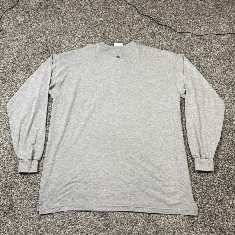 NWT Tyndale FRMC Mens Henley Shirt HRC 1 Gray Long Sleeve Made in USA 2XL gallery