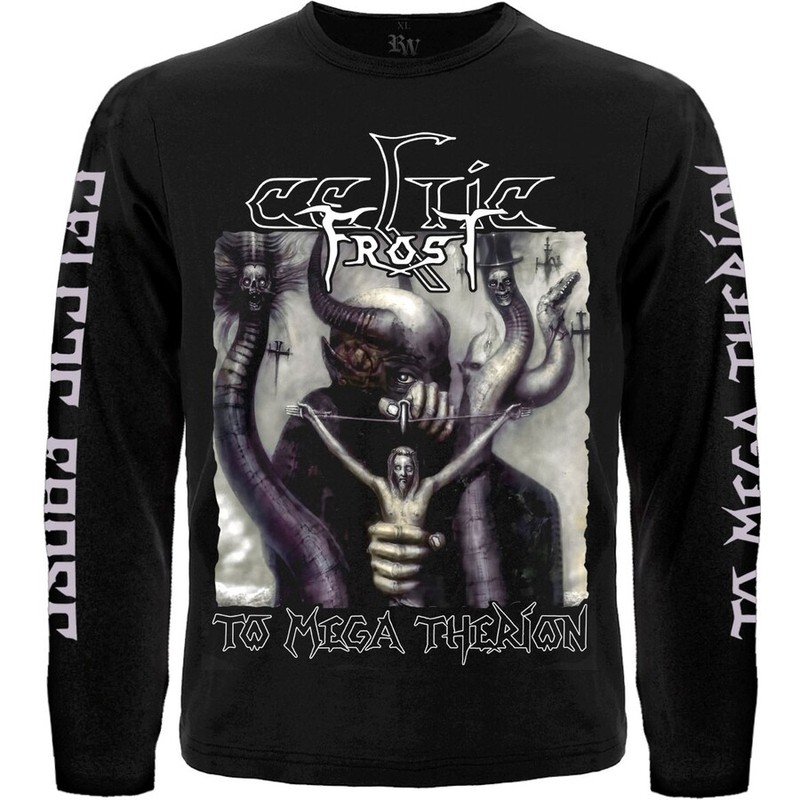 Celtic Frost “To Mega Therion” Long Sleeve Black T-Shirt bathory dark throne