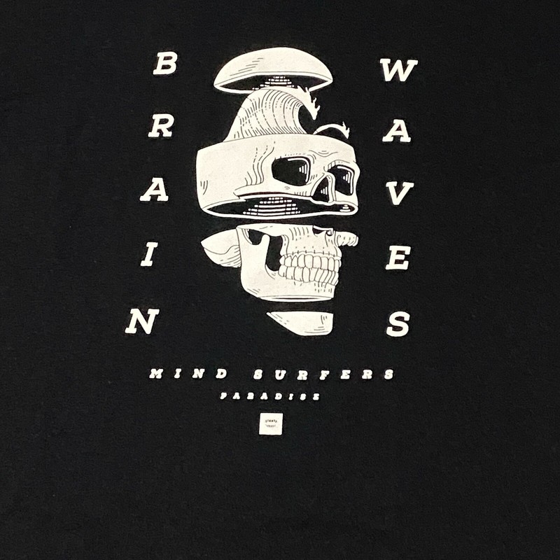 CHOMP Shirt Men M Black Short Sleeve Crew Neck Skull Skeleton Graphic Print Tee