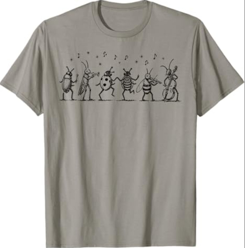 The Last of The Bugs Vintage Insect Music Humor Graphic T-Shirt