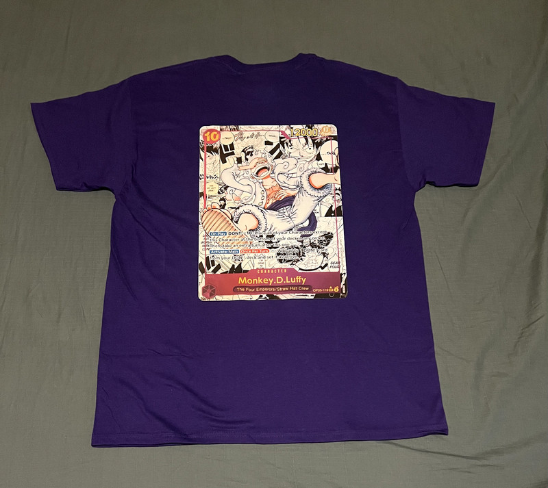 One Piece Card Game Manga Card T-Shirt – Luffy – Zoro – Sanji – Chopper