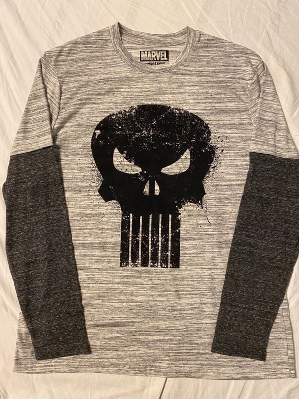 THE PUNISHER movie Marvel COMIC BOOK skull MEN’S New Long Sleeve T-Shirt WOW!
