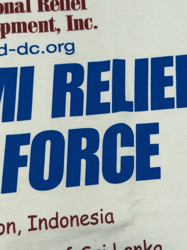 Vintage 2005 IRD Tsunami Relief Task Force Tee Aceh Sri Lanka Fruit Loom L gallery
