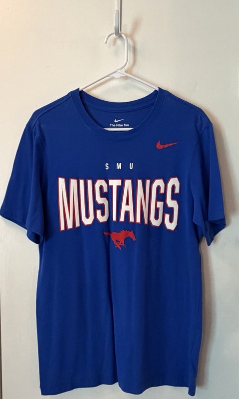 SMU Nike Men’s Short-Sleeve T-Shirt, Blue, Size Small (S)