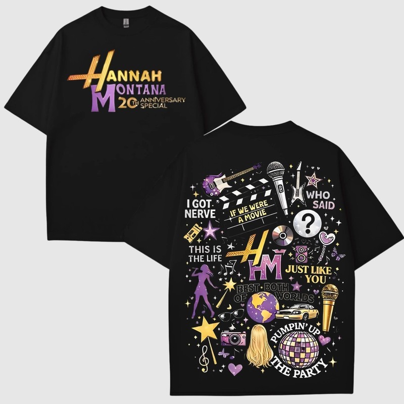 Hannah Montana 20Years Anniversary Shirt, Family Matching T-Shirt