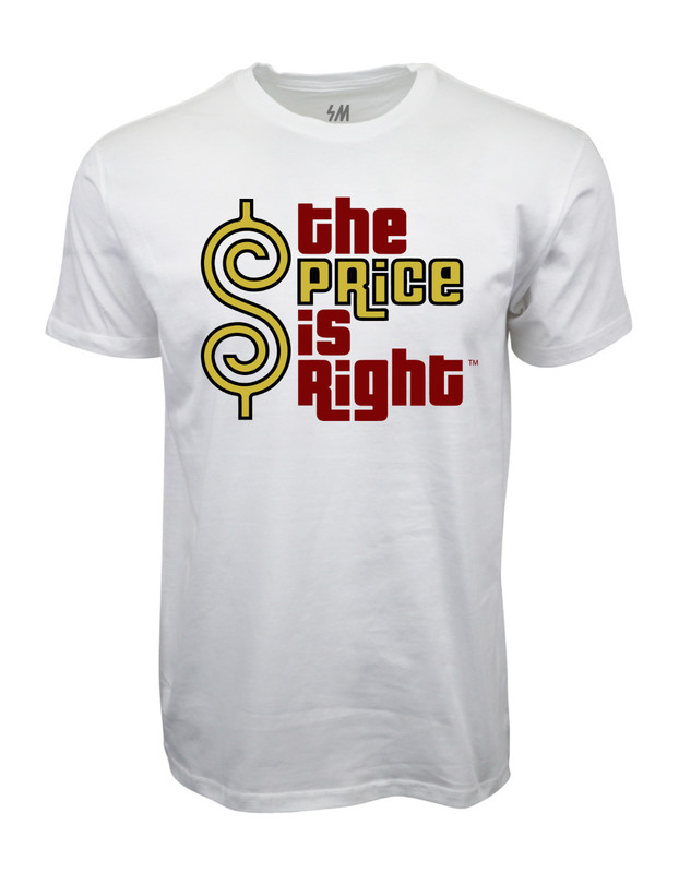 THE PRICE IS RIGHT GRAPHIC T SHIRT WHITE TEE