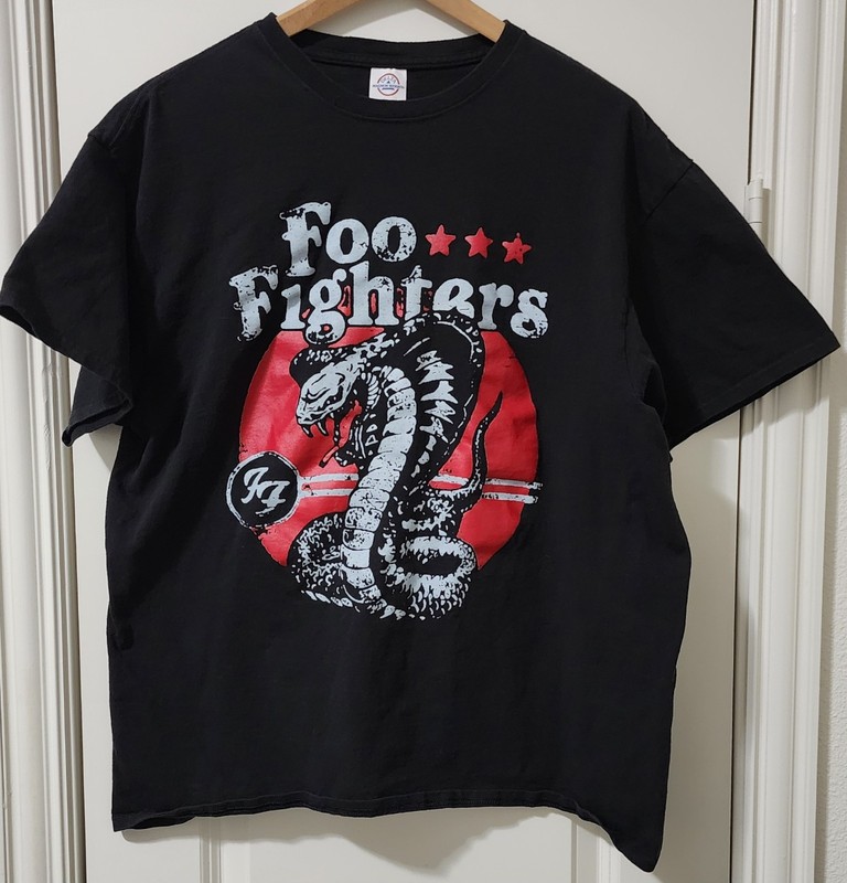 VTG Foo Fighters Cobra Delta Magnum Weight Short Sleeve Crew Neck Tshirt Size XL
