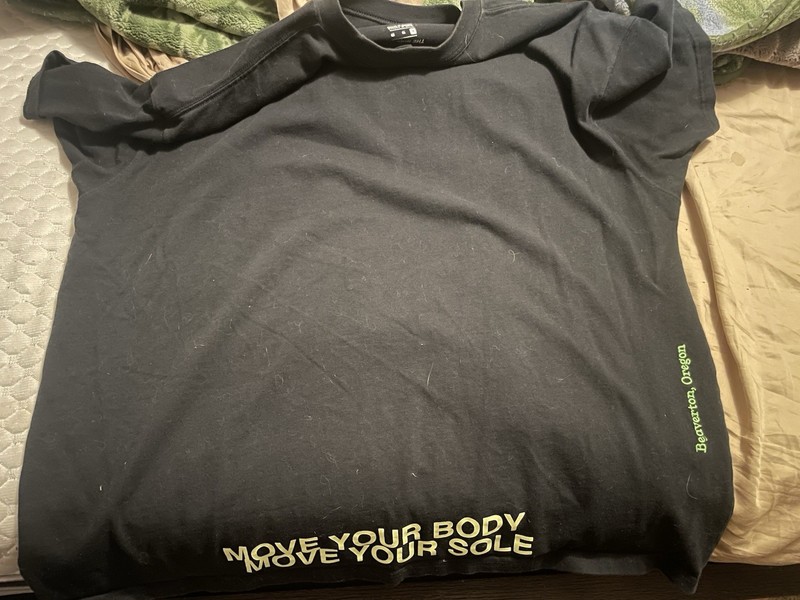 Nike Shirt Mens XL Black Sportswear World Tour Swoosh Graphic Beaverton Oregon gallery