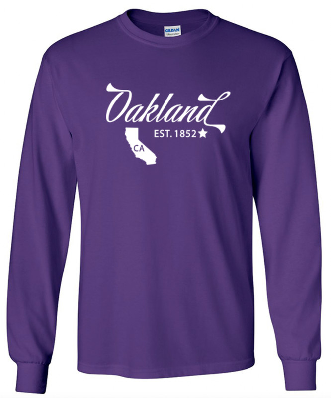 Oakland California State T-Shirt Graphic Tee Unisex Apparel Custom Text  gallery
