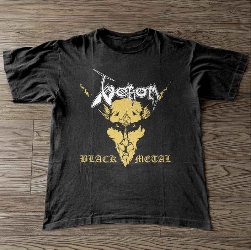 Venom Black Metal Unisex Black T-shirt Size S-5XL