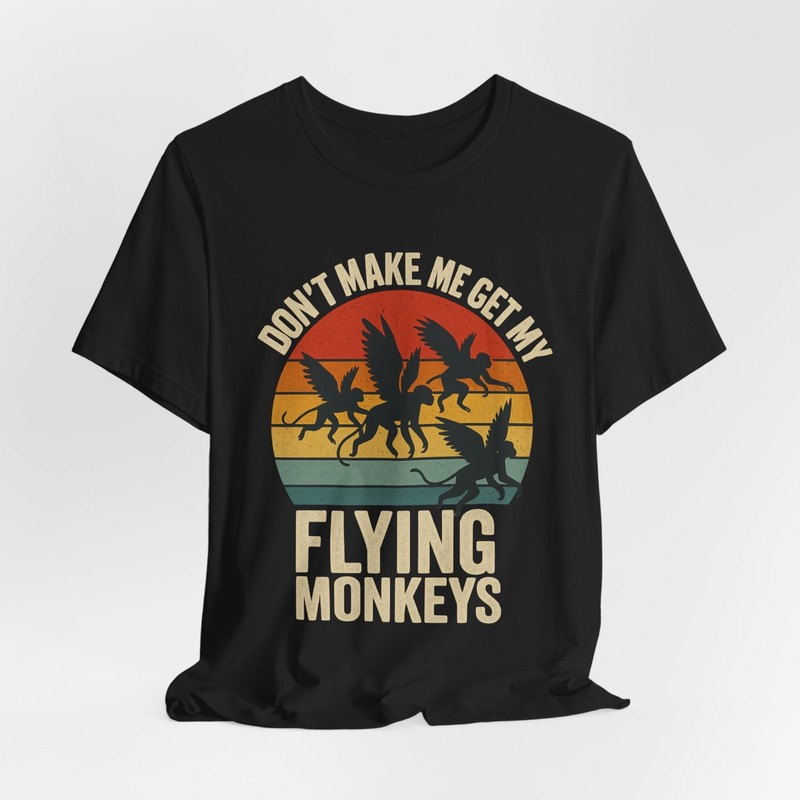 Flying Monkeys T-Shirt, Retro Witchy Halloween Tee, Unisex Shirt, Funny Graphic