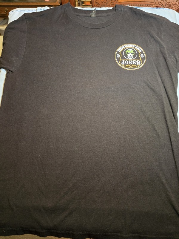 Tultex Steve Miller Band Joker 2014 Black Graphic T-Shirt Men’s L Cotton