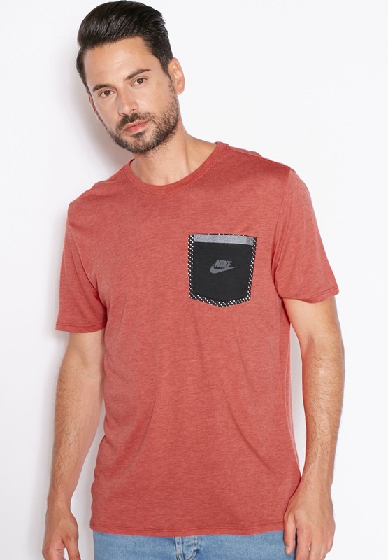Men's Nike Reflective Pocket T-Shirt XS Red Casual Skateboarding Gym New