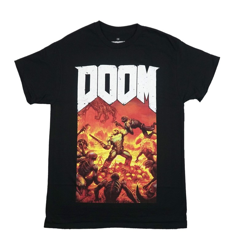 Doom New Adult T-Shirt – Game Art Oversize Print