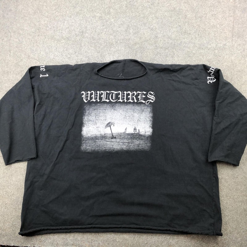 Vultures Volume 1 Shirt Mens 3 Black Long Sleeve Rap Album Tracklist