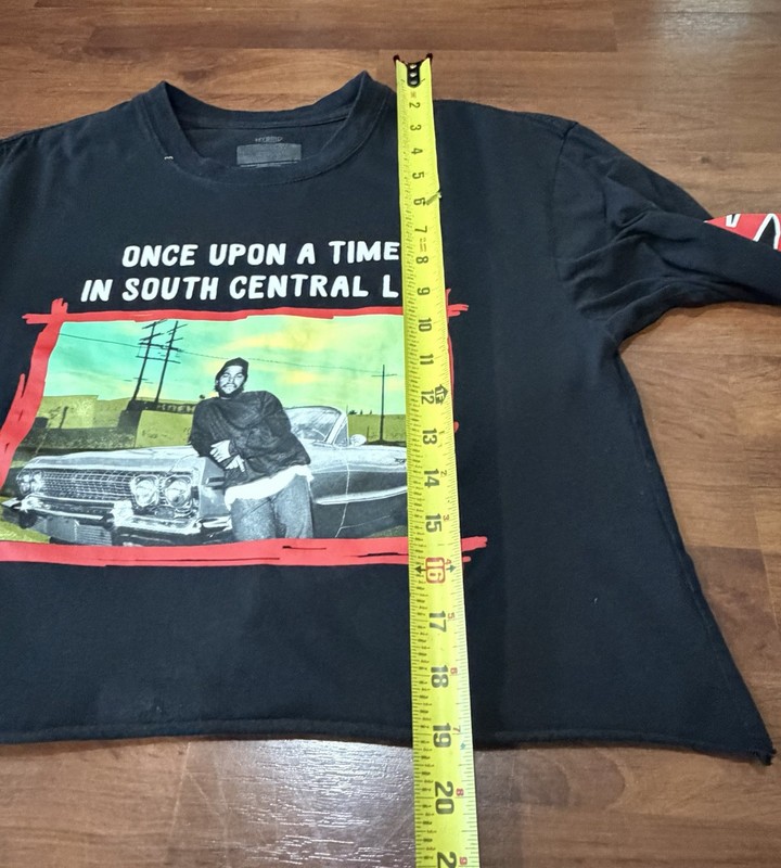 Boyz N The Hood Long Sleeve Crop Top T-Shirt Unisex Size L Long Sleeve Black gallery