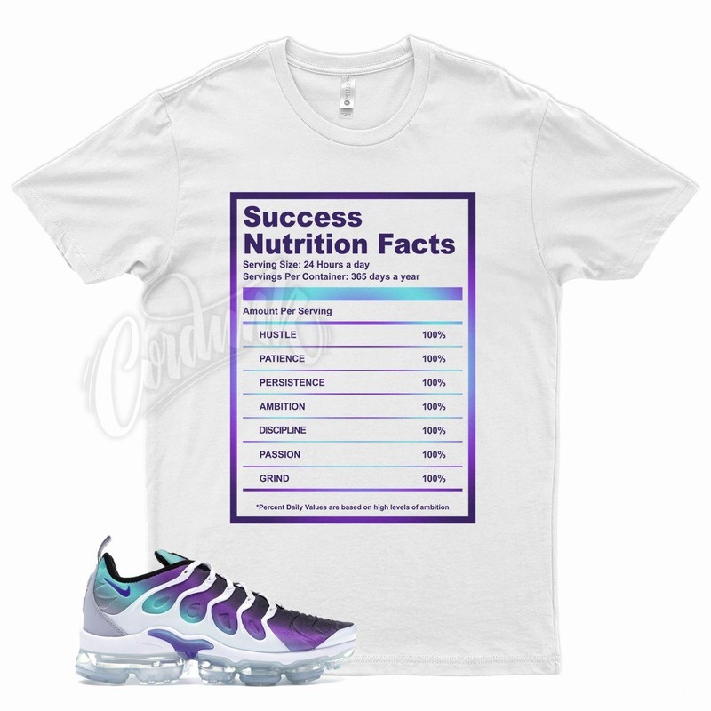 SUCCESS T Shirt for N Air Vapormax Plus Grape Fierce Purple Aurora Green