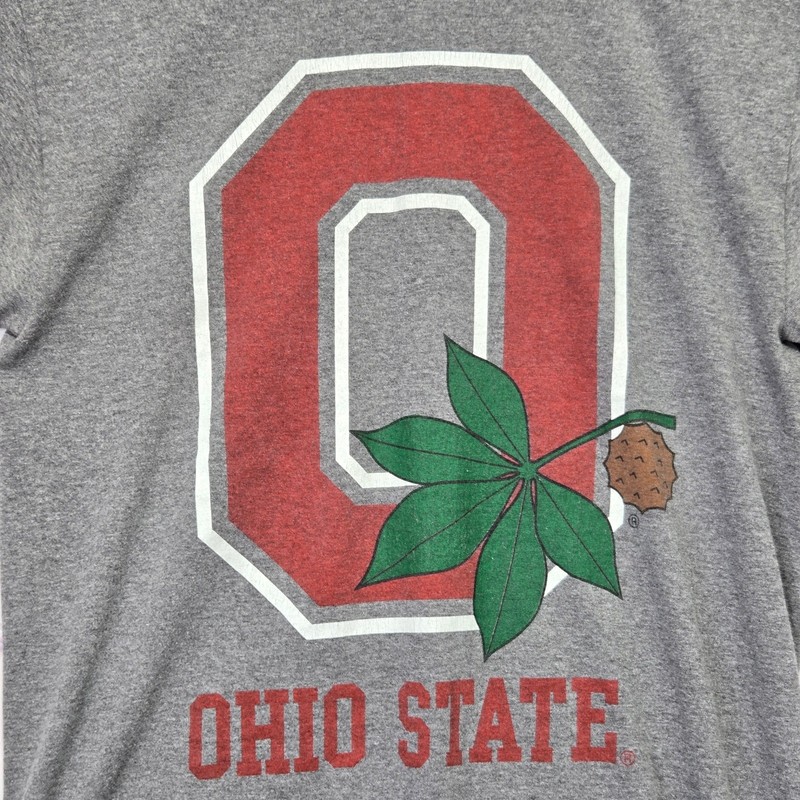Ohio State Buckeyes Gray TShirt Large Graphic Logo Sz Medium Hanes Basketball gallery