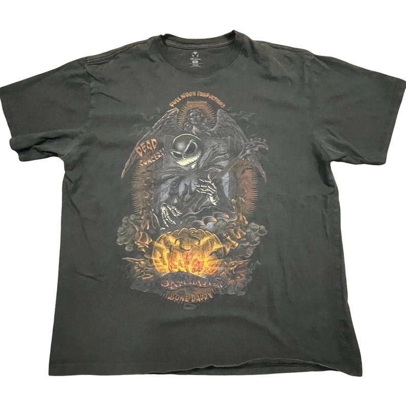 Disney Men XL Jack Skellington Nightmare Before Christmas Shirt Bone Daddy