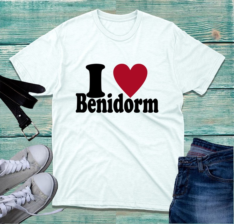 Benidorm tshirt, I Love Benidorm T-Shirt, Traveling t shirt, Vacation t-shirt gallery
