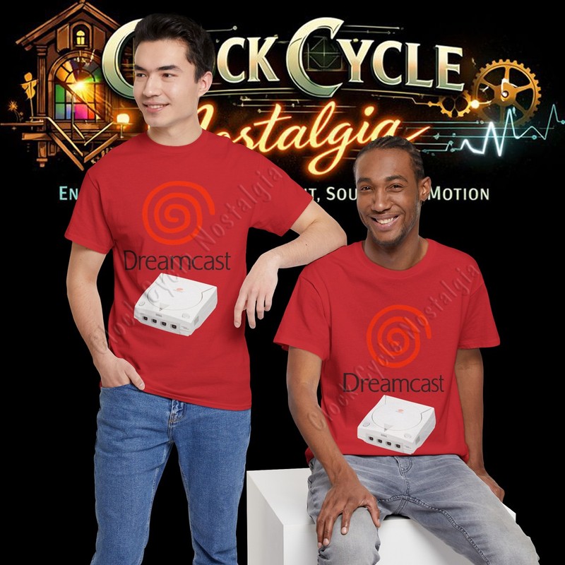 Sega Dreamcast Logo & Console T-Shirt – Retro 128-Bit Gaming Graphic Tee