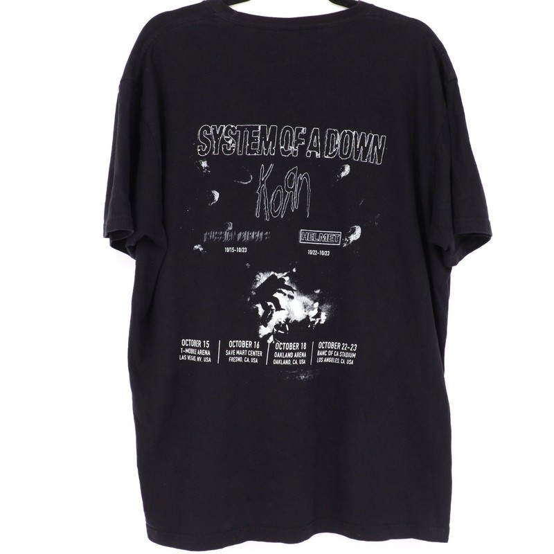System Of A Down Protect The Land Graphic Men's Size XL Black Band Tour T-Shirt gallery