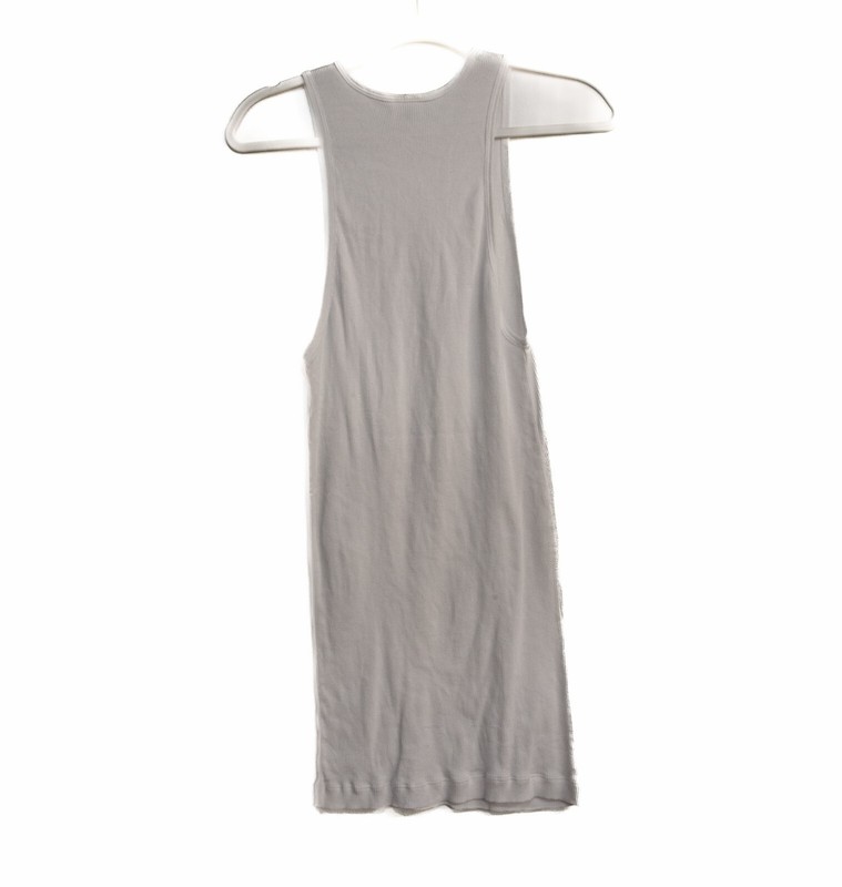 Credos For Mens White Basic Tank Top Solid Round Neck Sleeveless Pure Cotton 2XL gallery