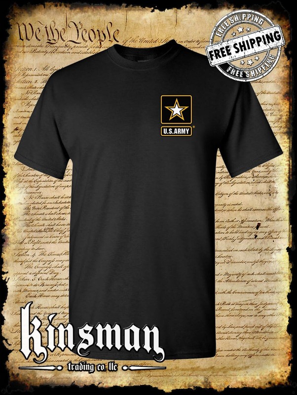 US Army Logo Crest T-Shirt / United States of America Military Official Licensed