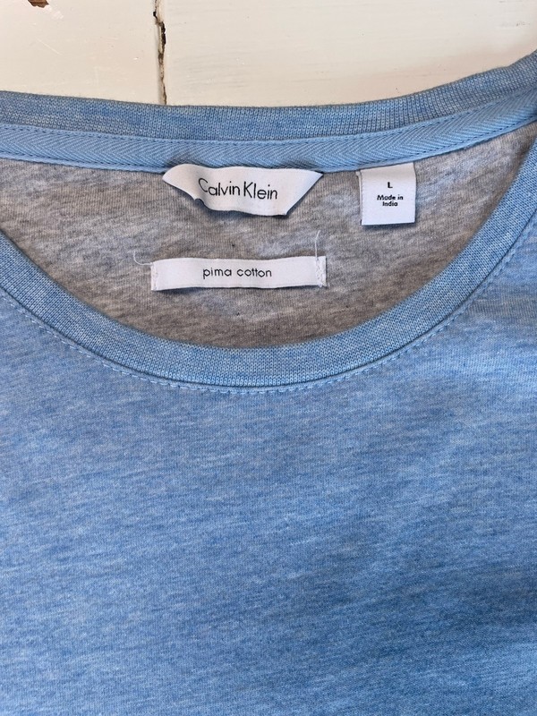 Calvin Klein Liquid Touch Men's Blue Short Sleeve T-Shirt, L gallery